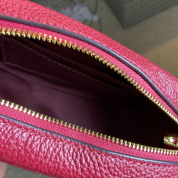 Coach Cherry Red Leather Wristlet​ - Picture 5 of 7